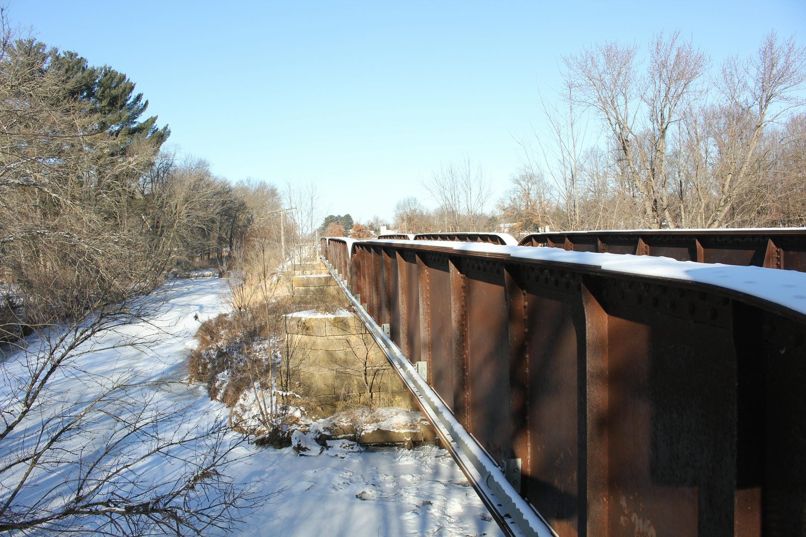 Looking west